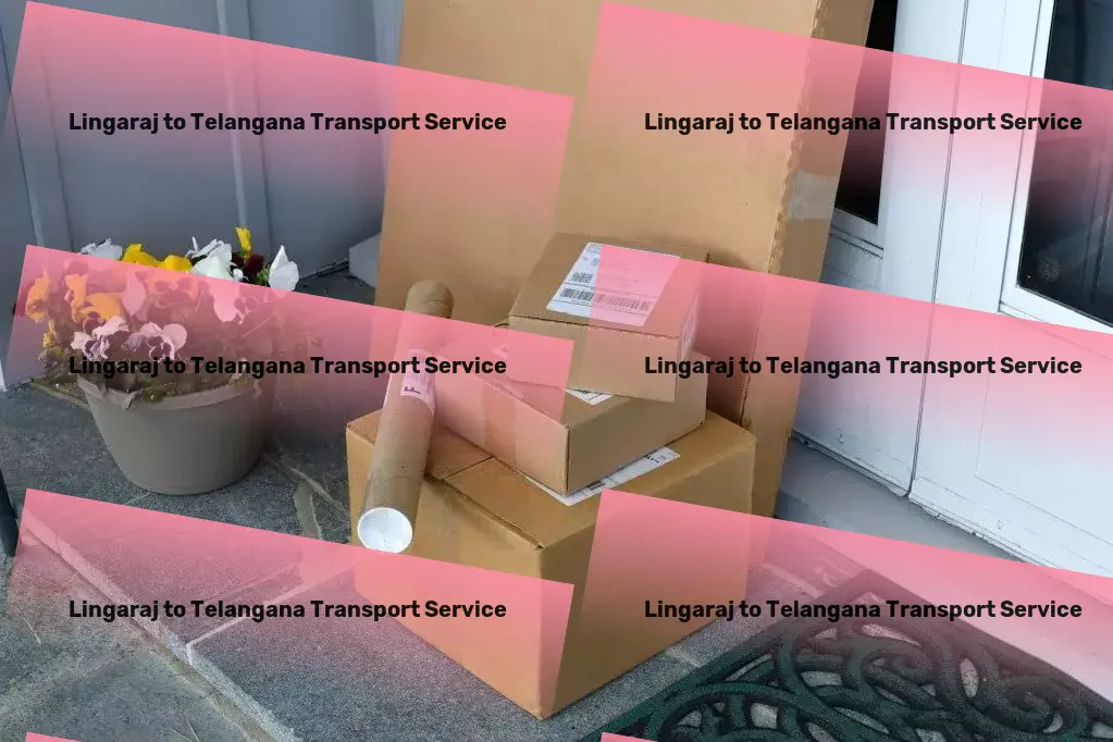 Lingaraj to Telangana Transport Custom cargo transport