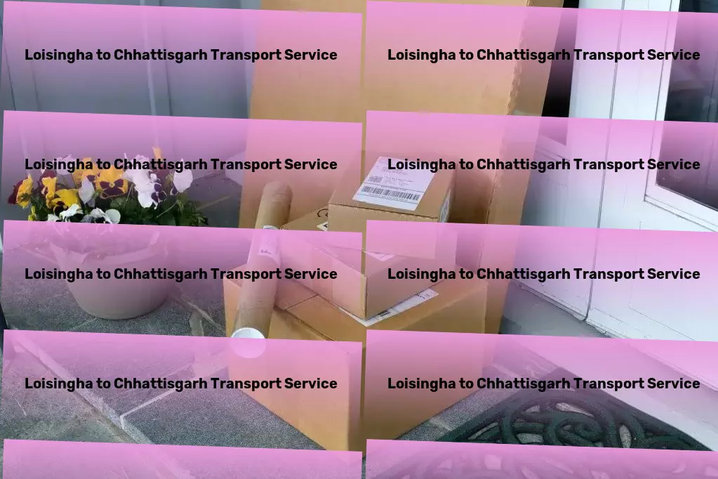 Loisingha to Chhattisgarh Transport Heavy parcel delivery