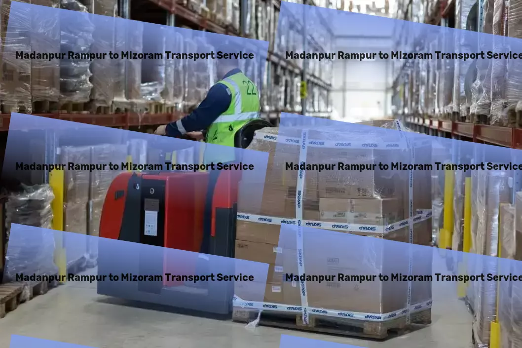 Madanpur Rampur to Mizoram Transport Quick goods logistics