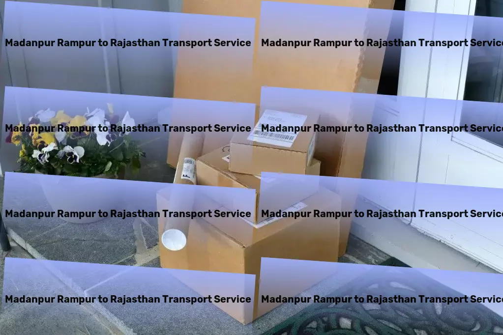 Madanpur Rampur to Rajasthan Transport Quick courier solutions