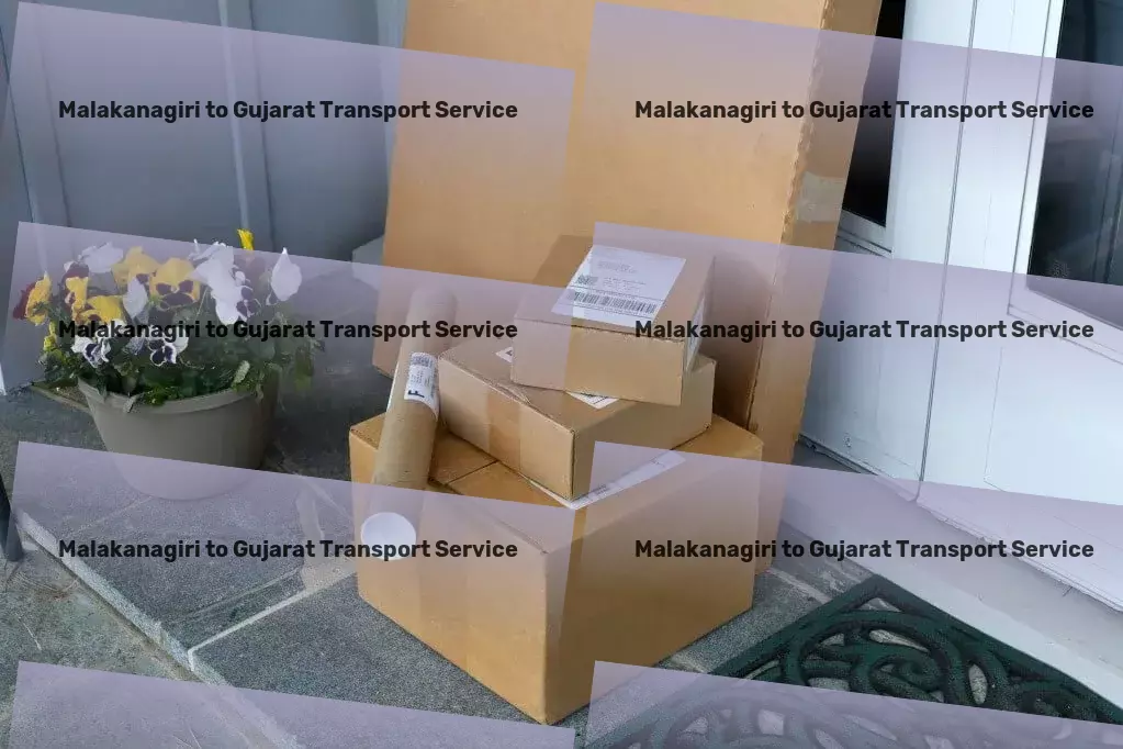 Malakanagiri to Gujarat Transport Nationwide package forwarding