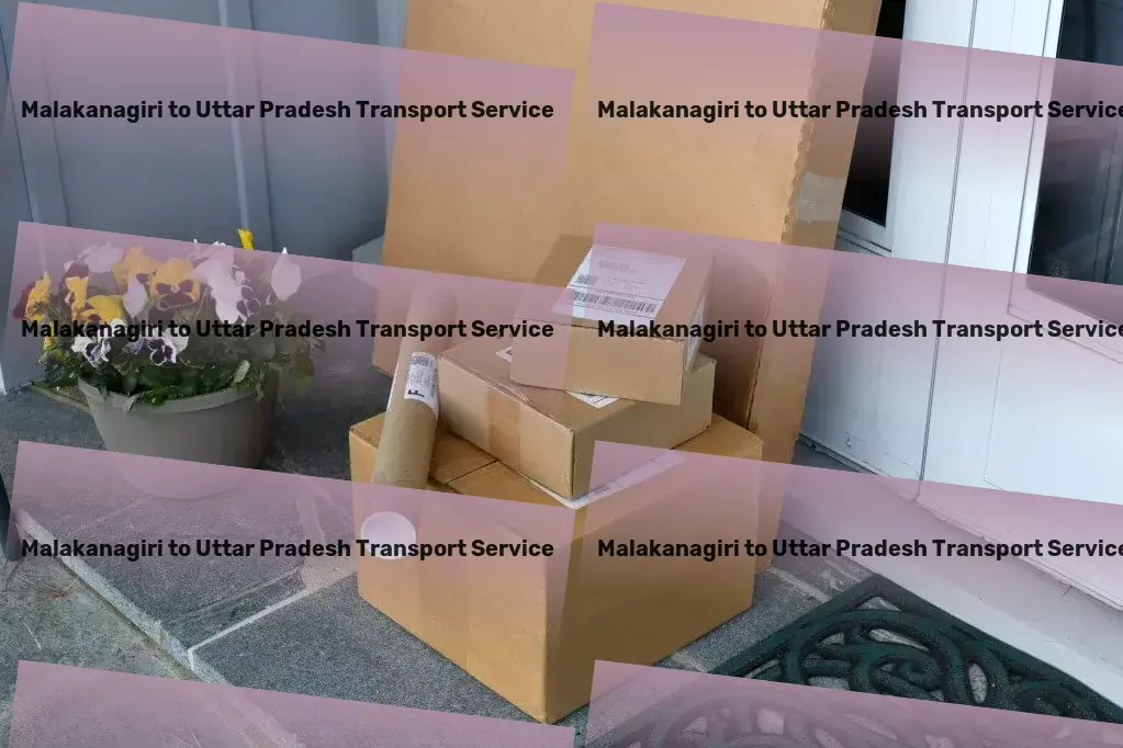 Malakanagiri to Uttar Pradesh Transport Door-to-door cargo services